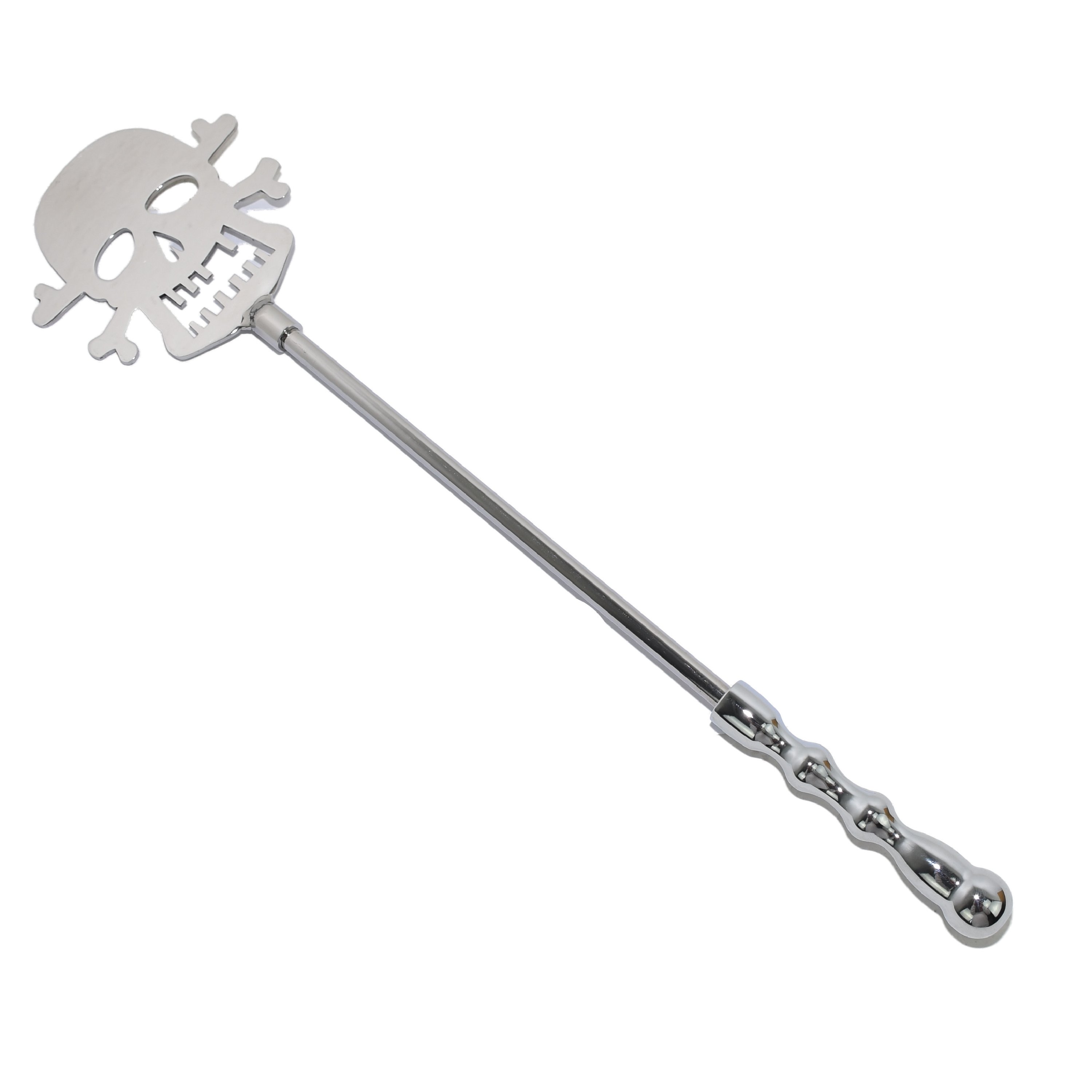 SM-Patsche aus Metall - Totenkopf elastisch