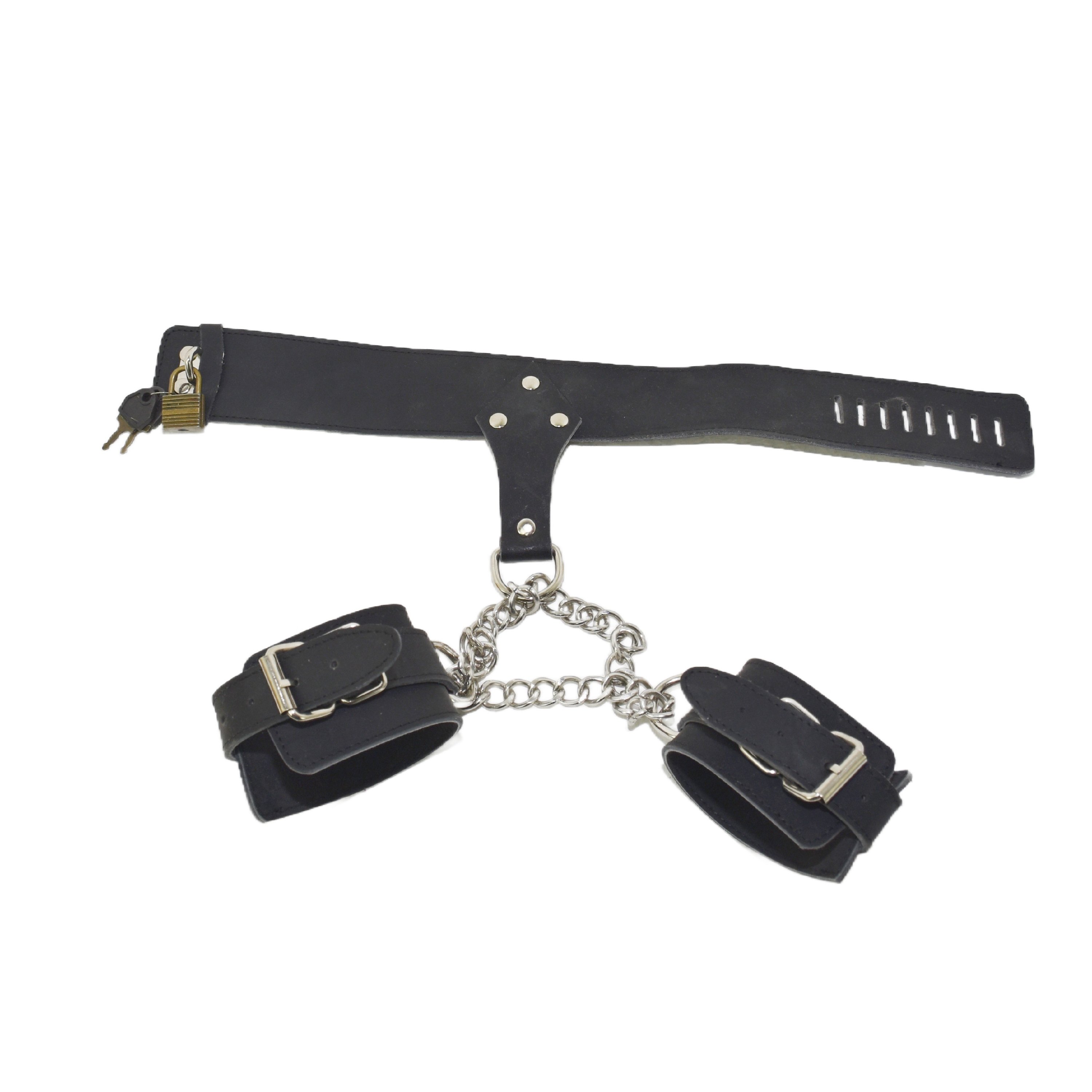 Bondage Hals und Armfessel mit Schloss